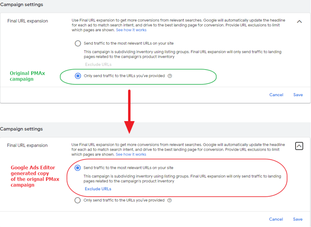 [Performance Max] Are you using Google Ads Editor to copy-paste PMax ...